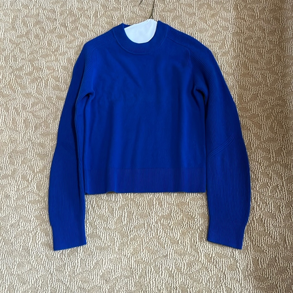 Beautiful women’s blue cashmere light sweater